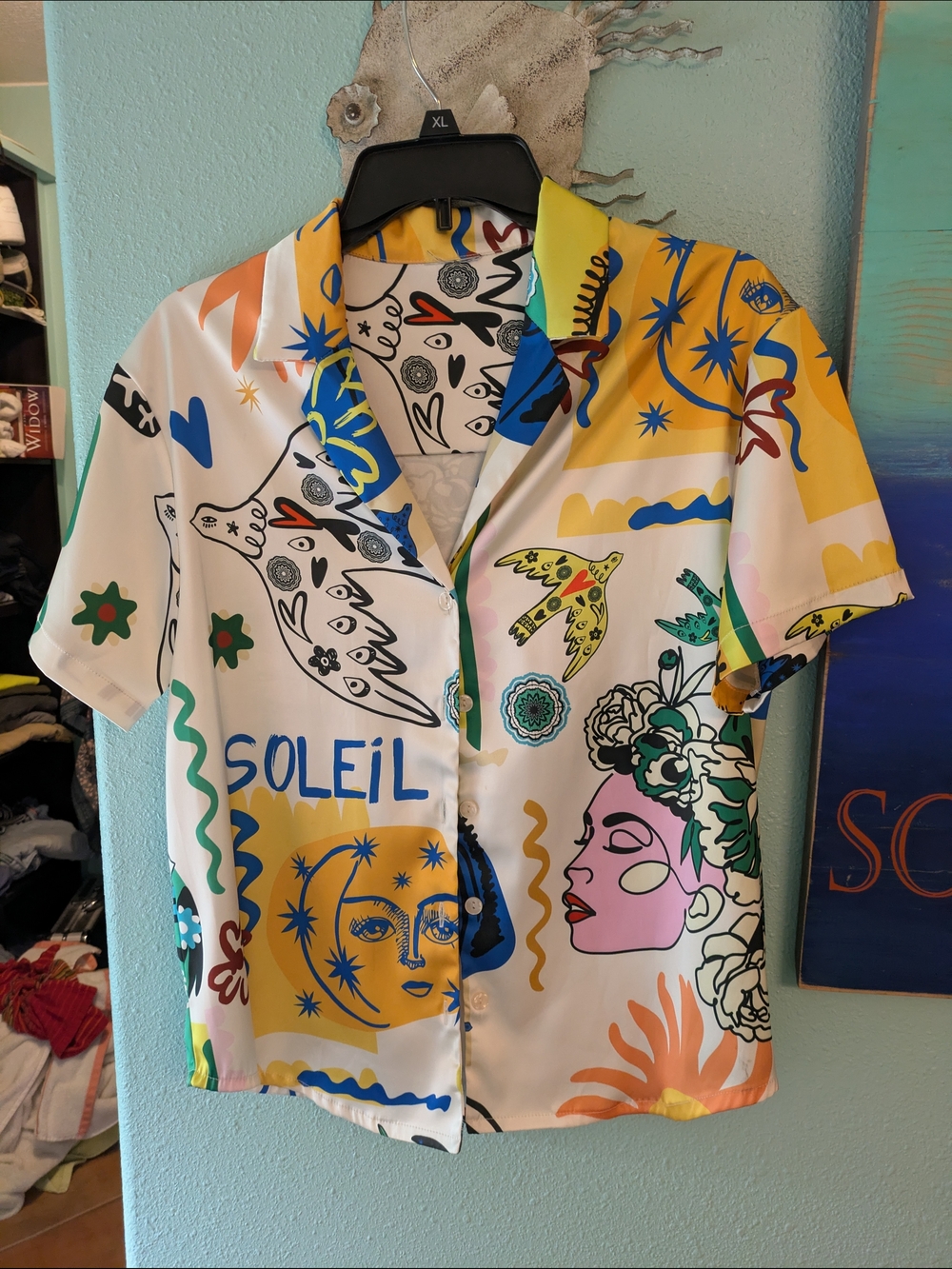 Graphic Print Short-Sleeve Shirt - Multi